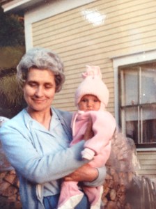 Grandma Rose with young Amy.